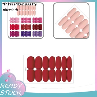 <Pluscloth> Envolturas de uñas ultrafinas de alta saturación envolturas completas tiras de esmalte pegatinas de arte pigmentadas para mujer