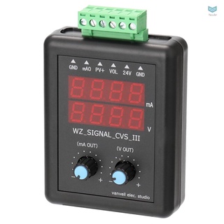 4-20ma 0-10v/generador de señal 24v/fuente de señal/transmisor de corriente con pantalla