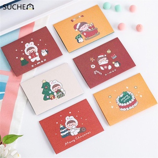 Suchen linda tarjeta Postal con dibujos animados/tarjetas Para navidad Feliz/regalo De año nuevo