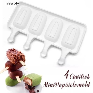 ivywoly molde de silicona para helados moldes de paletas diy casero postre congelador molde cl