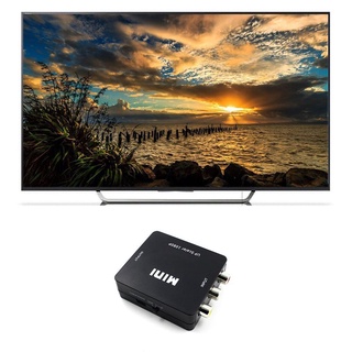 Av a HDMI compatible HD convertidor Av2 compuesto AV CVBS 3Rca1080P convertidor adaptador de vídeo Upscaler AV2HDMI compuesto AV CVBS 3RCA a HDMI/1080p convertidor adaptador de vídeo Upscaler HD