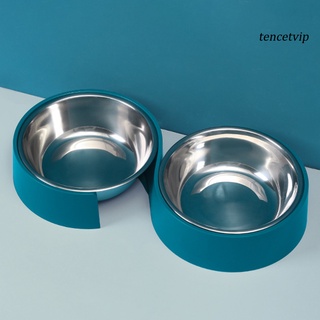 [vip] gato cachorro comida agua alimentación doble cuencos antideslizante alimentador mascota vajilla suministros (4)