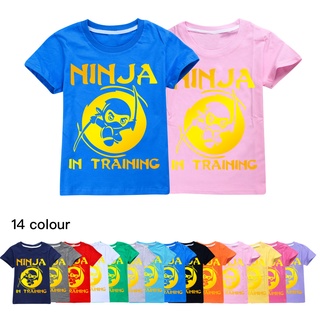 Baju espía Ninjas niños verano nuevo estilo algodón T-shirt tops niños ropa moda casual niñas camisas deportivas
