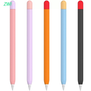 ZWI For Apple Pencil 2 Case Cover Tablet Pen Case iPad Pen Protective Skin Soft Silicone Tip Cover Holder Tablet Touch Pen Sleeve