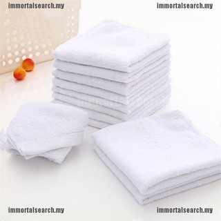 imo creative 6 pzs toalla de tela cuadrada blanca de algodón para coche/limpieza de casa (1)