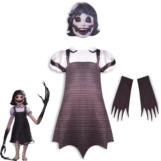 Nueva película niñas Horror Agatha vestido niños Cosplay disfraz de carnaval fiesta niños ropa 2021 Halloween