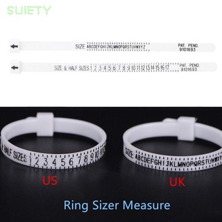 suiety - tamaño de anillo de alta calidad para medir tamaños a-z, anillo de boda, calibre de dedo, nuevo hombre y mujer británico/americano reino unido/estados unidos probador genuino
