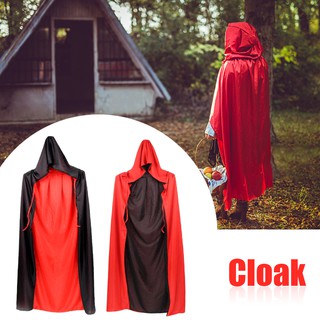 2020 hombres mujeres halloween capa capa con capucha disfraz medieval bruja wicca vampiro cosplay halloween fiesta capa rojo negro con capucha