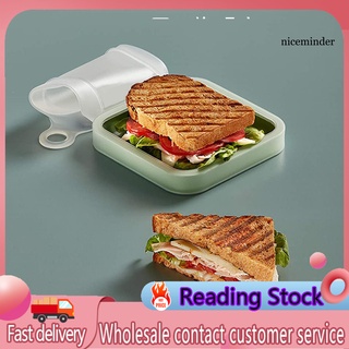 NCJ_Lunch Box Reusable Convenient PP Sandwich Toast Snack Container for Parent-child