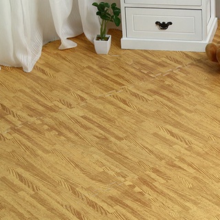 Esteras de juego para niños modernización cómoda EVA 30X30cm imitación madera piso alfombra