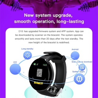 D18s reloj inteligente redondo presión arterial Monitor de ritmo cardíaco hombres Fitness Tracker SmartWatch Android IOS mujeres moda Electron (6)