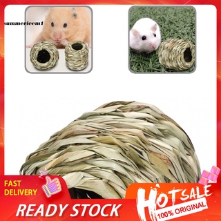 summez creative hámster hut juguete pequeño mascota hierba nido multiusos mascotas suministros