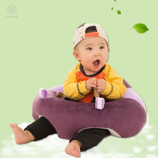 asiento de apoyo de bebé de felpa suave sofá de bebé bebé aprendizaje a sentarse silla cómoda (3)