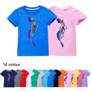 Luca niño niña verano de dibujos animados camiseta de algodón top T-shirt niños de manga corta T-shirt niños de manga corta ropa