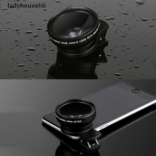 ladyhousehb super gran angular 0.45x y 15x macro lente clip-on para iphone cámara universal hot vender