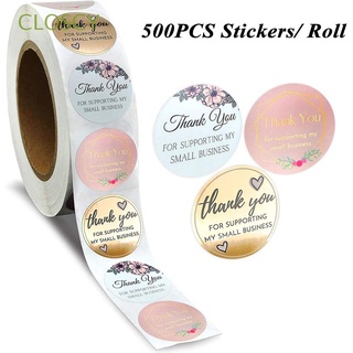 CLOSCY Handmade Label Stickers Paper Seal Label Thank You Stickers Candy Bags For Supporting My Small Business Favor Gift Party Supplies Sealing Stickers