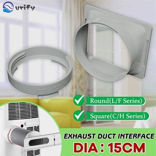 urify accesorios conector redondo/cuadrado adaptador de tubo de escape interfaz móvil aire acondicionado portátil tubo manguera