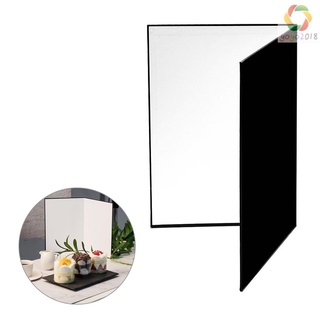 A3 tamaño de doble cara engrosado fotografía cartón cartón negro blanco plata plegable Reflector reflectante junta para cámara naturaleza muerta producto foto tiro