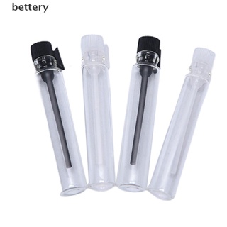 [bettery] 20 botellas de muestras de perfume vacías mini recipientes de muestras recargables de vidrio