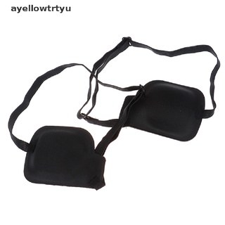 [ayellowtrtyu] Parche De Ojos Cóncavo De Uso Médico 3D Espuma Groove Eyeshades Para Perezosos Ajustable .