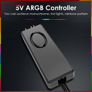 Ud.argb controlador 5V 3Pin SATA Pin fuente de alimentación de la raya de luz para caso de escritorio