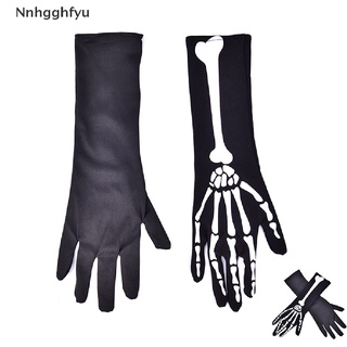 [nnhgghfyu] punk esqueleto guantes niños niñas huesos 3d manos disfraz de halloween cosplay guantes venta caliente