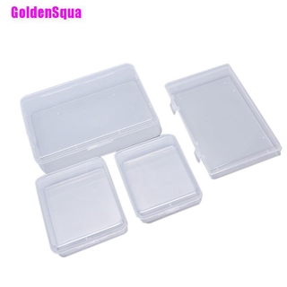 Caja De mascarilla dorada Transparente De Plástico Para muestra (3)