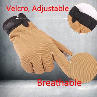 guantes tácticos transpirables de verano ligero para hombre, antideslizantes, para ciclismo, senderismo, dedo completo y medio dedo (9)