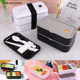 [takejoynew] 1 caja de almuerzo ecológica contenedor bento microondas calefacción caja de almuerzo para