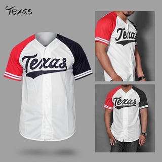 Texas Baseball Jersey/Unisex camisa de béisbol/camisa de los hombres/camisa de los hombres/puede pagar en su lugar | Kaos JERSEY baseball TEXAS/kaos baseball UNISEX/kaos PRIA/BAJU PRIA/BISA BAYADITEMPAT