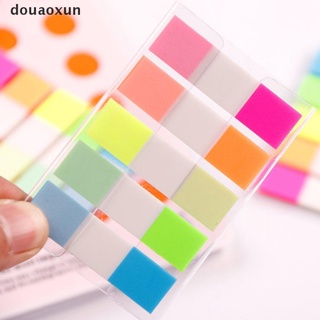 Douaoxun 100 Sheets Random Colour Fluorescent paper Self Adhesive Memo Pad Sticky Notes CL