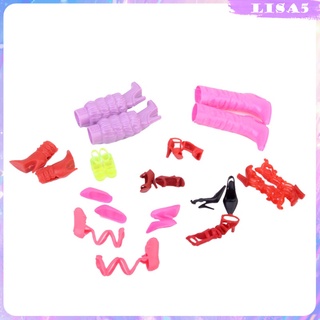 (Lisa5) Moda 11 Par zapatos De tacón Alto Botas sandalias accesorios Para muñecas