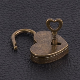 joomstore - mini candado vintage con forma de corazón, bolsa de viaje, maleta de equipaje, caja de llaves (5)