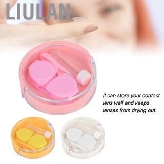 Liulan Portable Round Transparent Cover Contact Lenses Storage Box Case Container Holder (1)