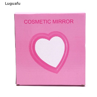 Luguafu Web celebridad cosmética espejo Mini corazón estudiante dormitorio chica espejo portátil MY (8)