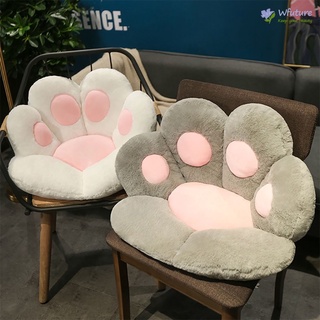Cojín de pata de gato perezoso sofá silla de oficina cojín oso pata caliente piso lindo asiento almohadilla oso pata medio cerrado para comedor dormitorio confort silla futuro