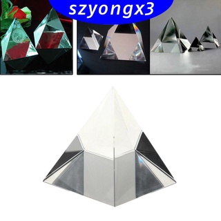 [HeatWave] 50 mm K9 pirámide de cristal Artificial prisma decoración del hogar adorno ciencia