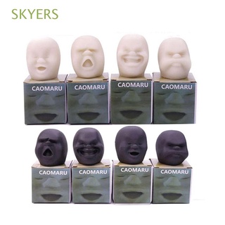 SKYERS Adult children Emotion Vent Ball Tricky Stress Relieve Antistress Ball Relax Doll Squeeze Toy For Gift Decompression Novelty Fidget Toys Human Face