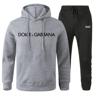 Dolce Gabbana Sudaderas Capucha Hombres Mujeres Conjuntos+ Pantalones
