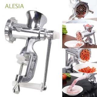 ALESIA Aluminum Alloy Meat Grinder Handheld Kitchen Tools Mincer Hand Operated Sausage Cooking Making Gadgets Noodle Dishes Pasta Maker/Multicolor