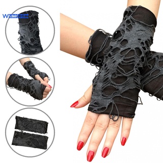 Wintergift guantes de Cosplay transpirables de medio dedo estilo Punk guantes cómodos Cosplay accesorios (1)
