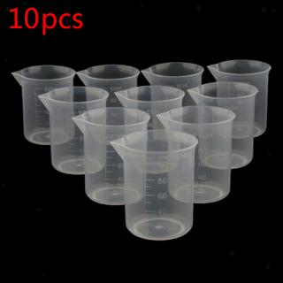 tazas de medición en casa suministros escolares 10pcs multiuso 150ml recipiente de plástico soporte líquido experimento