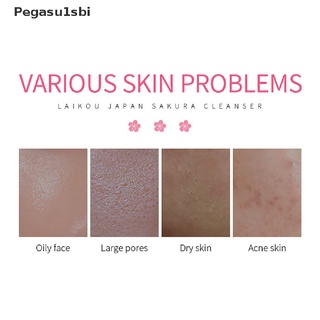 [Pegasu1sbi] Sakura Gentle Cleansing Facial Cleanser Shrink Pores Deep Clean Oil Control Hot (1)