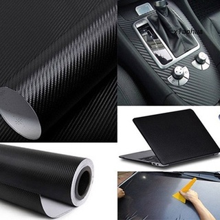 Xia DIY autoadhesiva 3D fibra de carbono vinilo coche pegatina película decoración automática