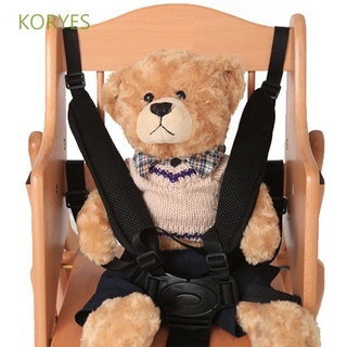 Koryes conveniente cinturón de seguridad Durable cochecito bebé arnés correa de seguridad cinturones negro silla de seguridad/Multicolor
