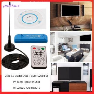 Pinklans USB Digital DVB-T SDR+DAB+FM TV Tuner receptor Stick RTL2832U y R820T2