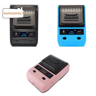Impresora Térmica 58mm impresora De Recibos Portátil Bluetooth etiqueta 1500mah Para Android E Ios (enchufe usa ,Pink)