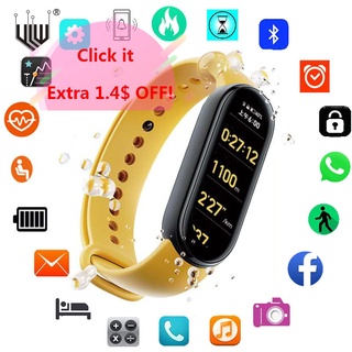 M6 Sports Smart Bracelet Waterproof Band 6 Smartwatch Blood Oxygen Pressure Fitness Tracker Clock For Xiaomi IOS Android Phone
