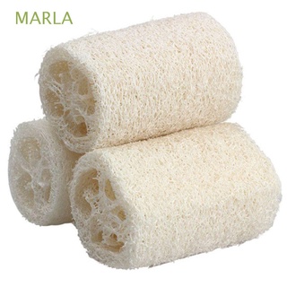 MARLA 3 piezas esponja de masaje de masaje esponja de ducha accesorios exfoliante corporal Spa removedor de cuernos Natural Luffa baño Luffa