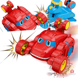 Transformer Car Toy GOGO DINO Cartoon Figure Robot Inertial Sliding Transforming Vehicle Toy Battle Game Toy for Kids